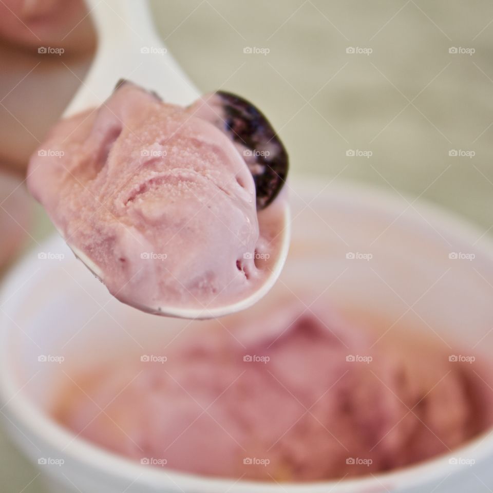 Cherry ice cream