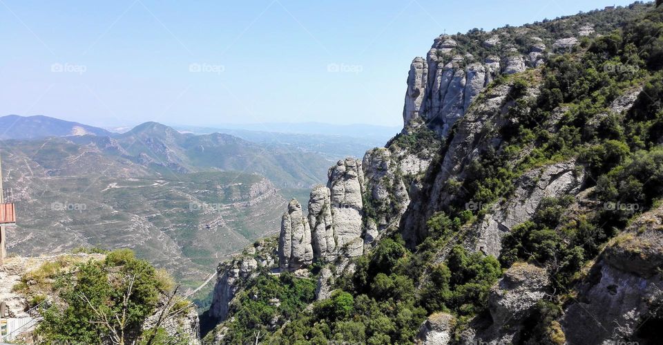 Rocky mountain range Montserrat, Spain, Catalonia