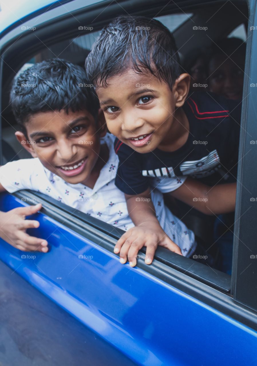 Happy Indian kids