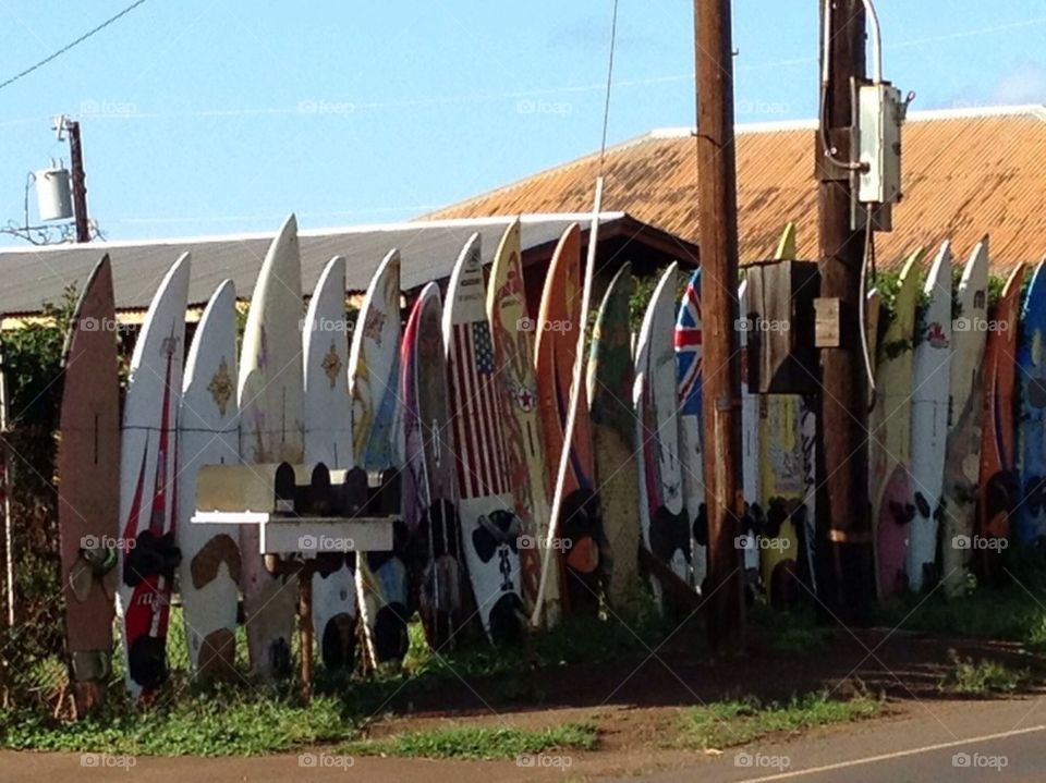 Surfboard fence