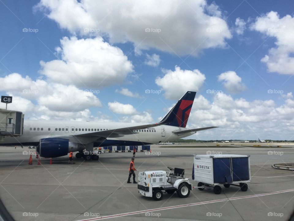 Delta 767 at RSW Ft. Myers Florida.