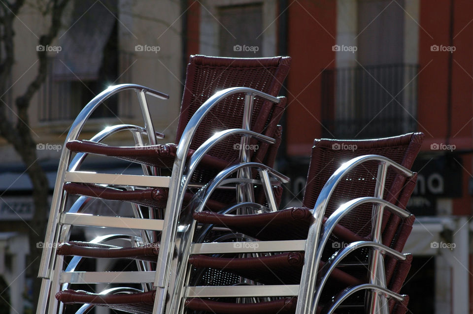 Stacked Chairs