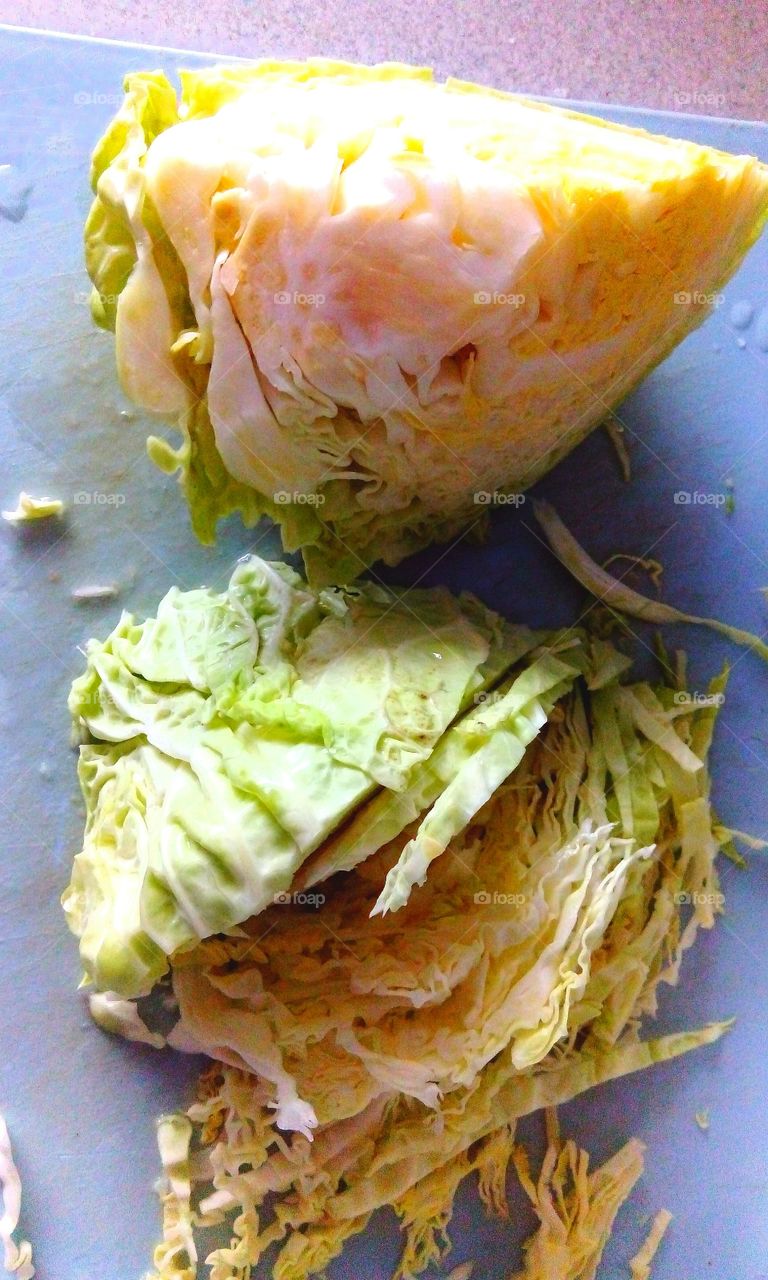 cabbage cutting