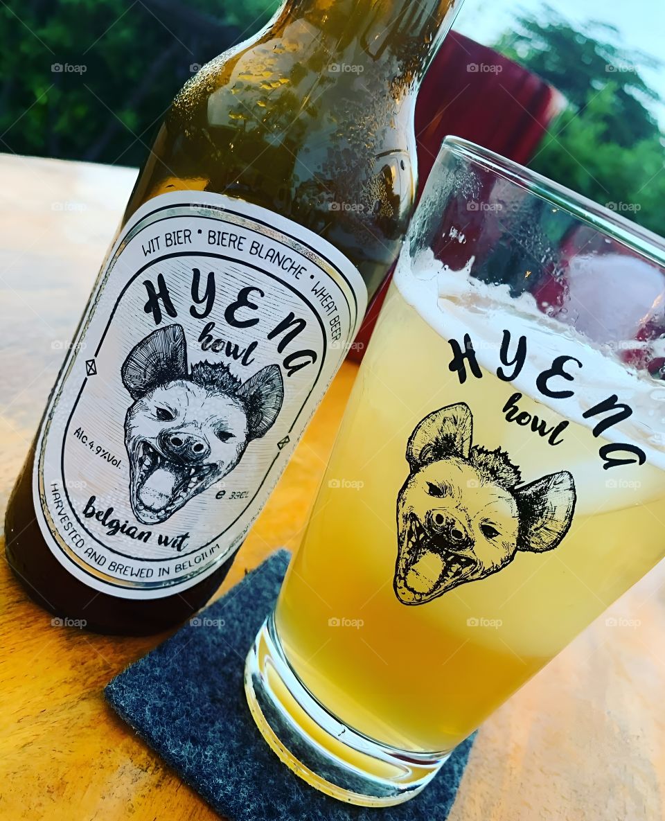 hyena howl beer drink