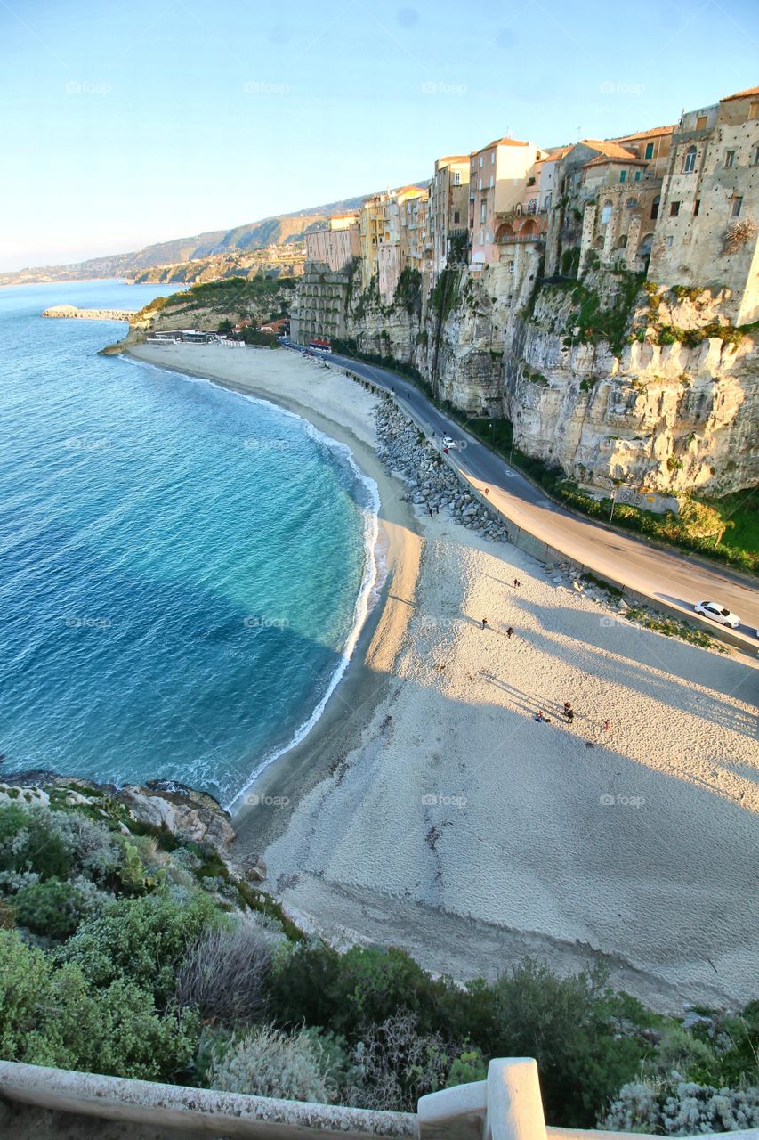 View of tropea beach