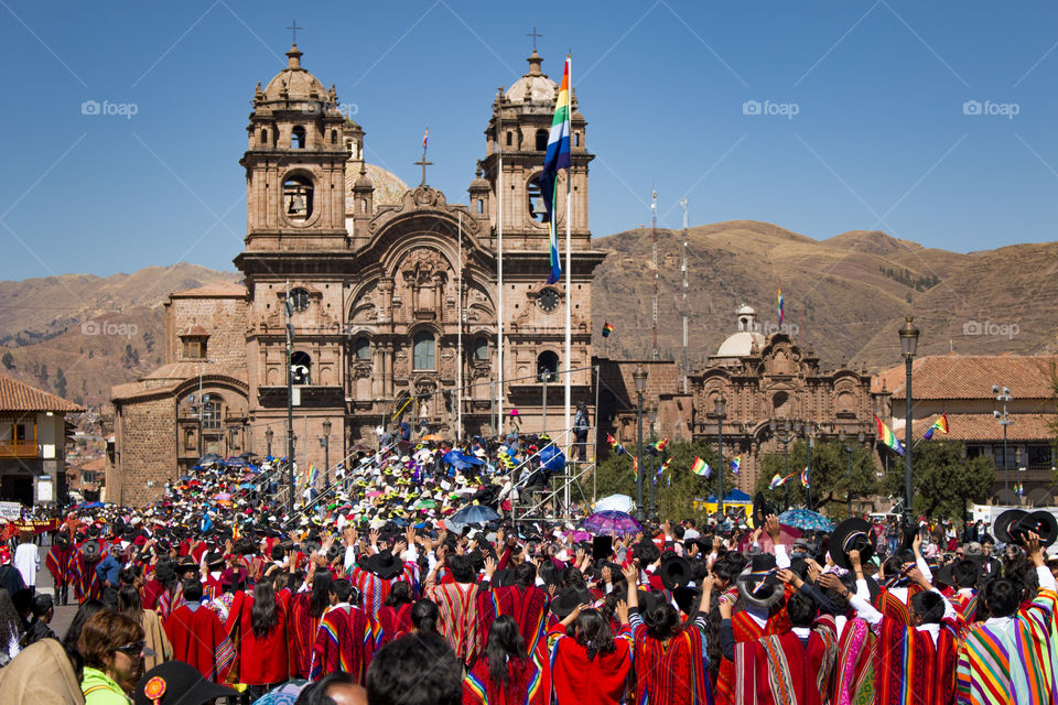Parade in Cusco, Peru