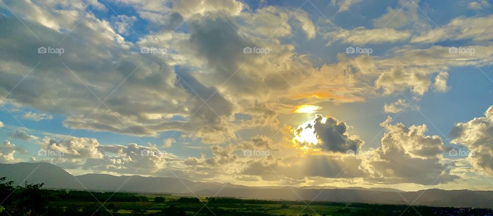 when the heavens open up from above onto the beautiful Puerto Rican countryside 