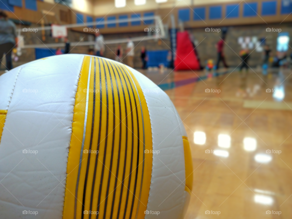 Indoor volleyball.