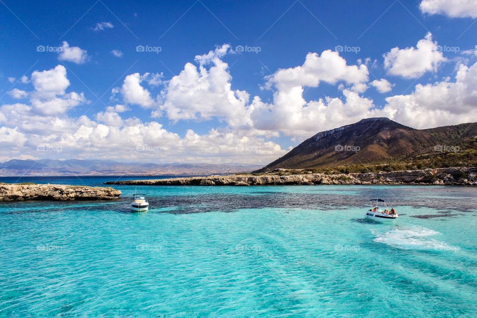 Beautiful blue lagoon 