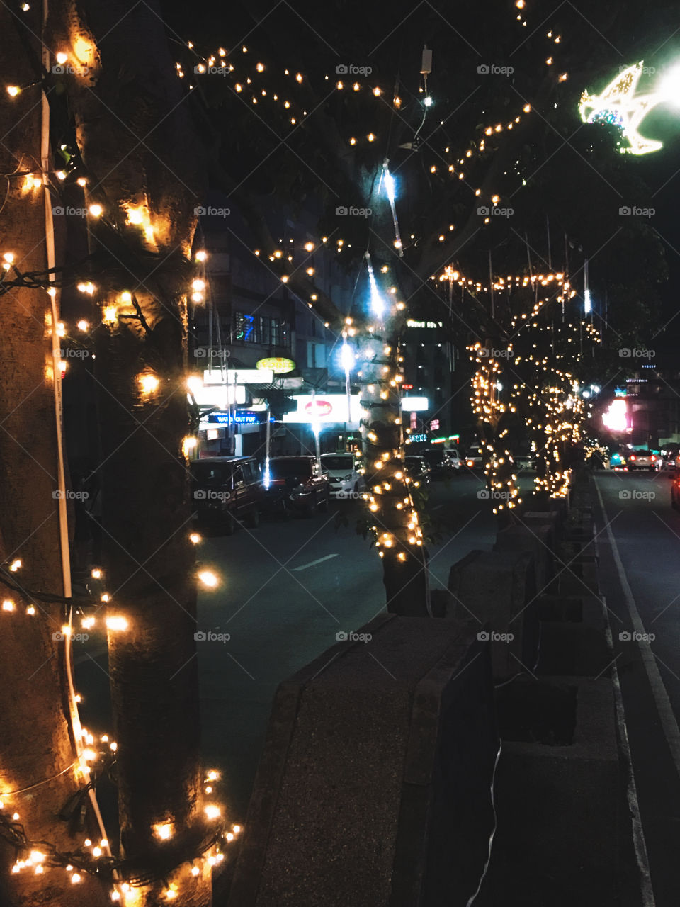 Christmas Road Lights