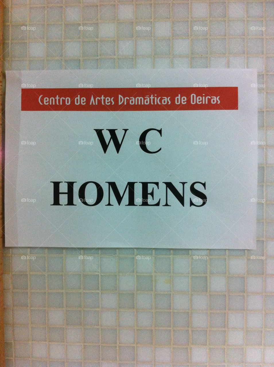 Wc. Cartaz