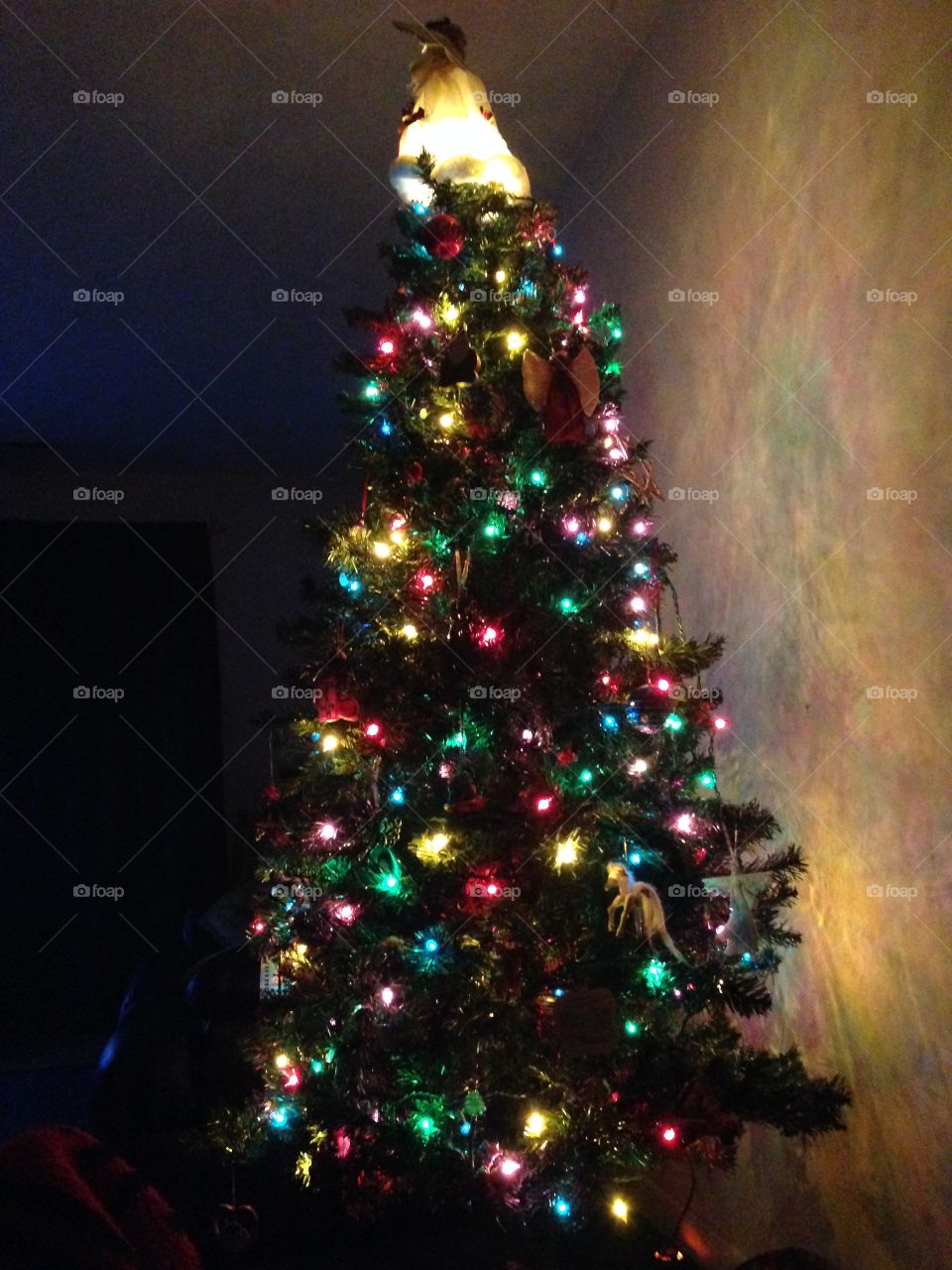 Lights. Christmas tree
