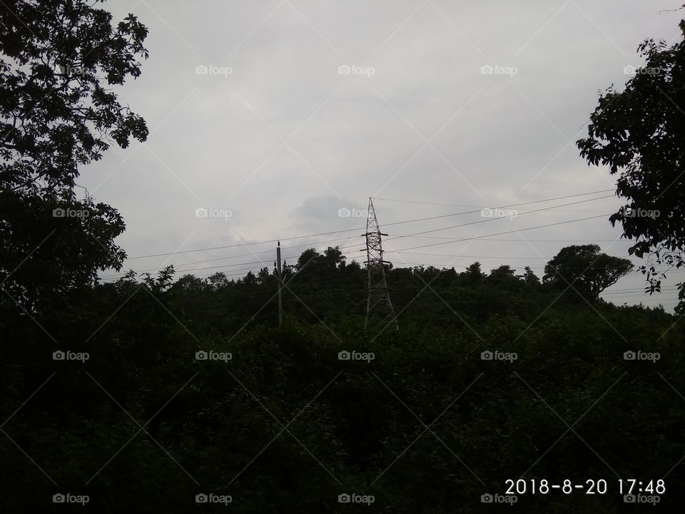 hill with current rower