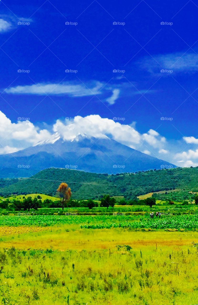 Popocatépetl . Mexican volcano 