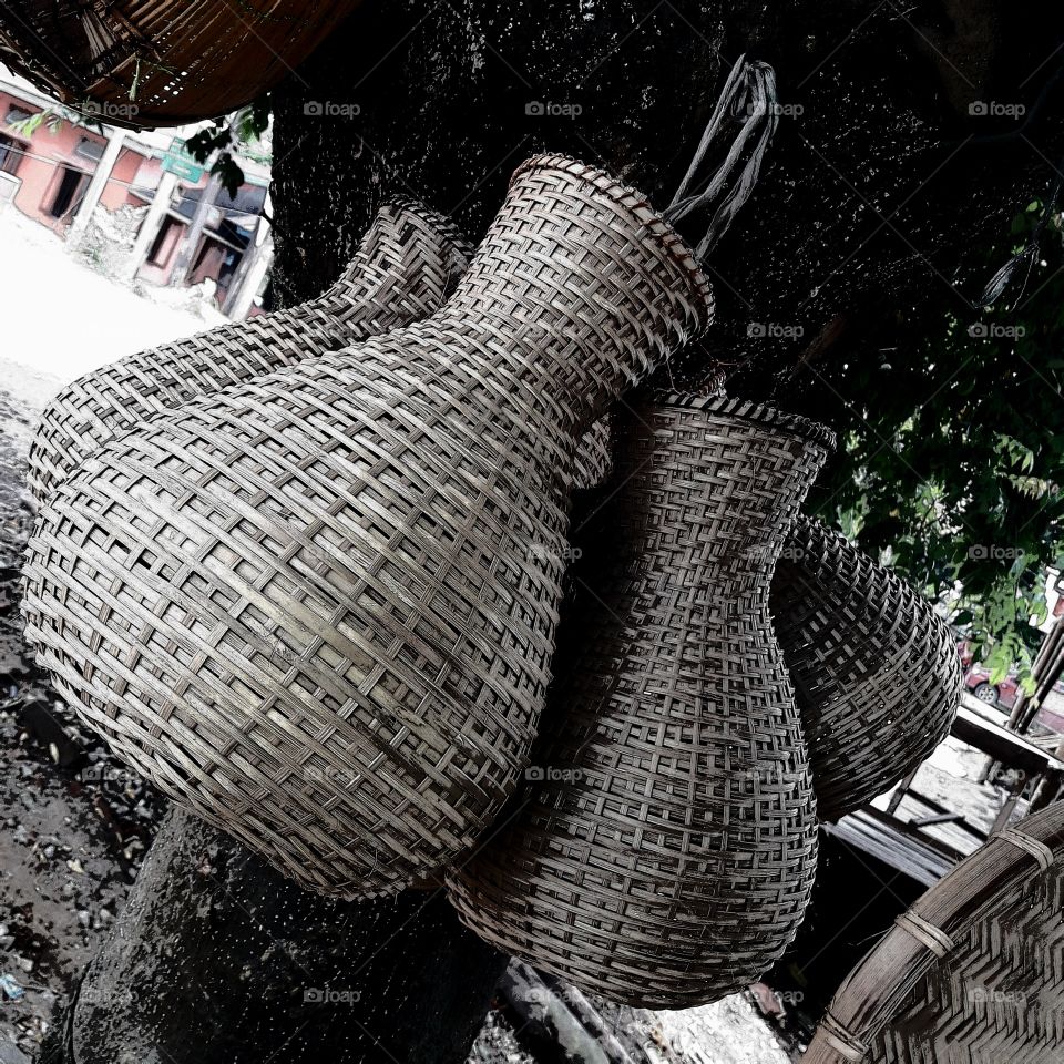 Fish stoker. Maked from bamboo.