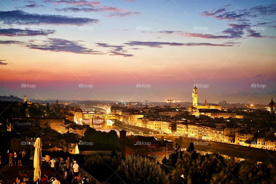 Florence at dusk