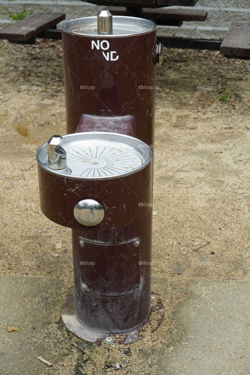 Water fountain at the park