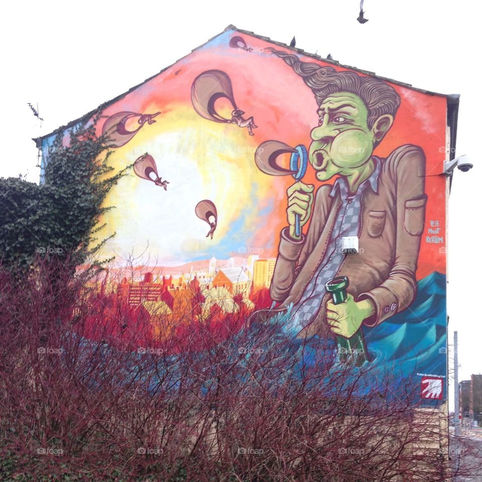 Graffiti in Preston,. Graffiti in Preston, Lancashire 