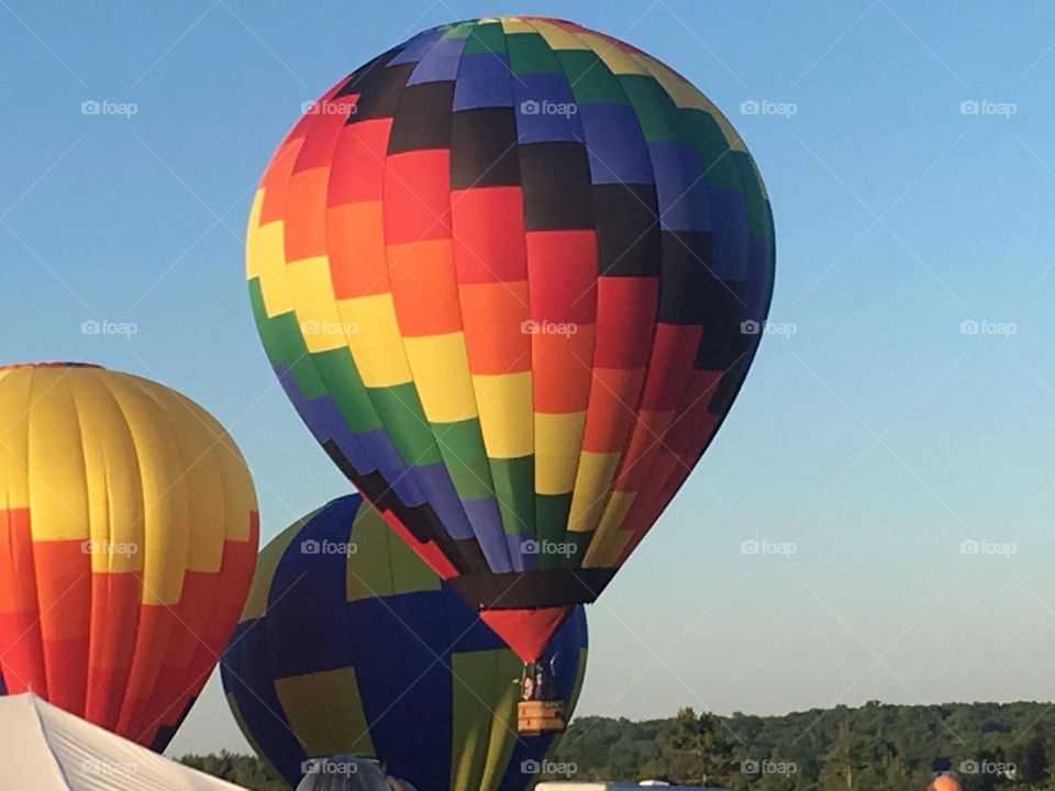 Hot air balloons
