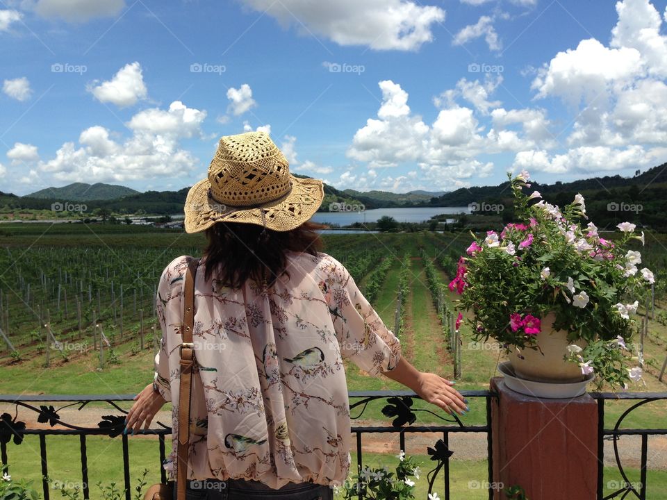 Skier travelling on skilift