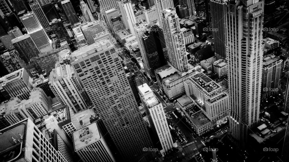 Urban Viewpoint. This image was taken from the top of the John Hancock Building