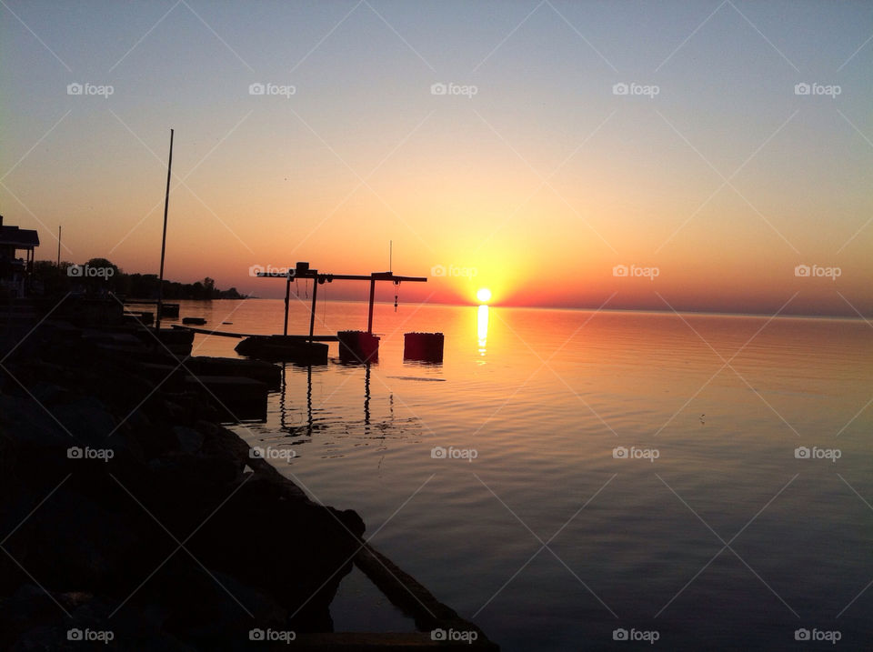 sunset lake ontario hilton ny by nmrnmr53