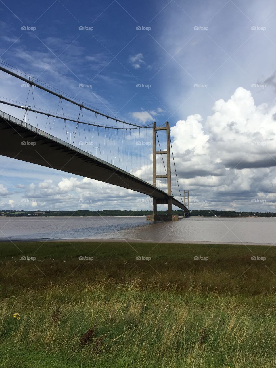Let got to the other side (Humber bridge, Brigg side) 