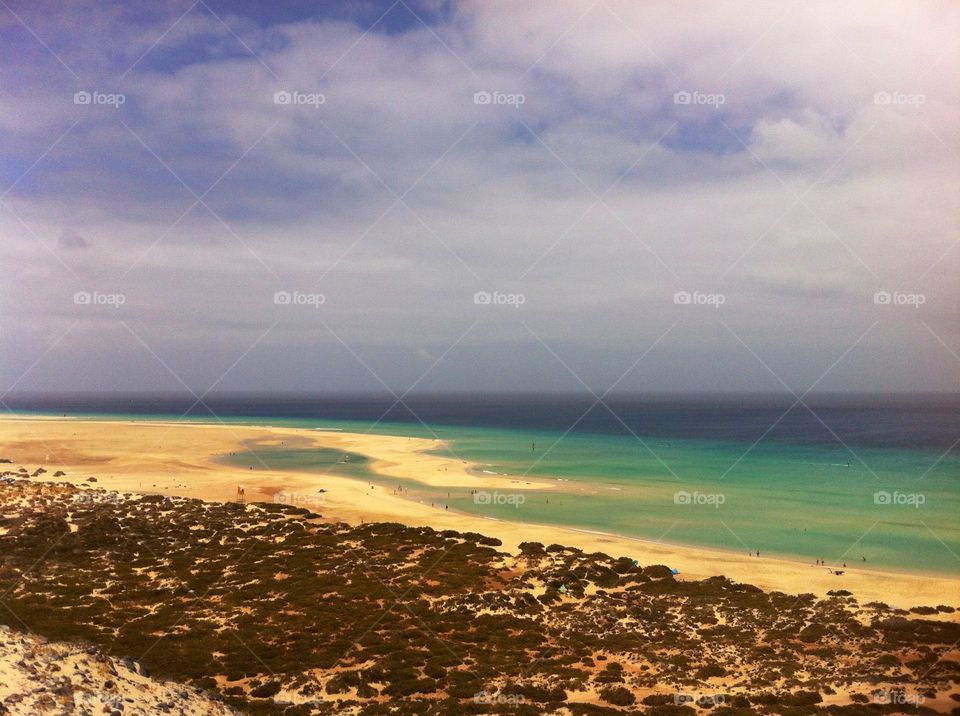 sotavento beach. fuerteventura spain