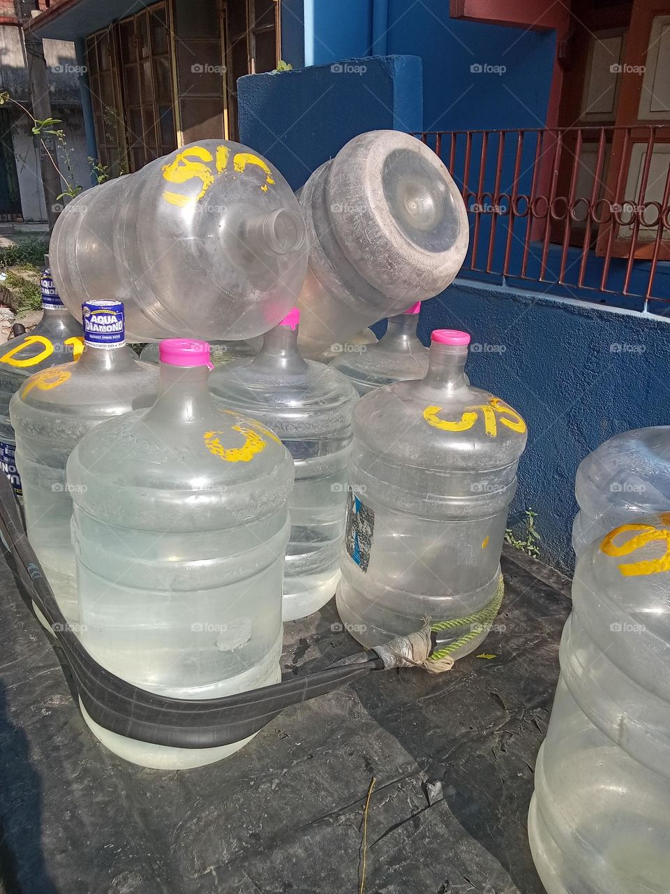 PLASTIC WATER JARS