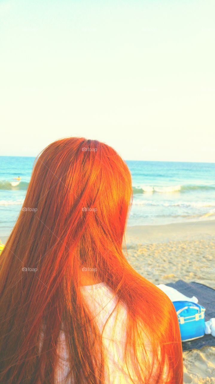 Looking Deep in the Sea. Morning at the beach enjoy your day