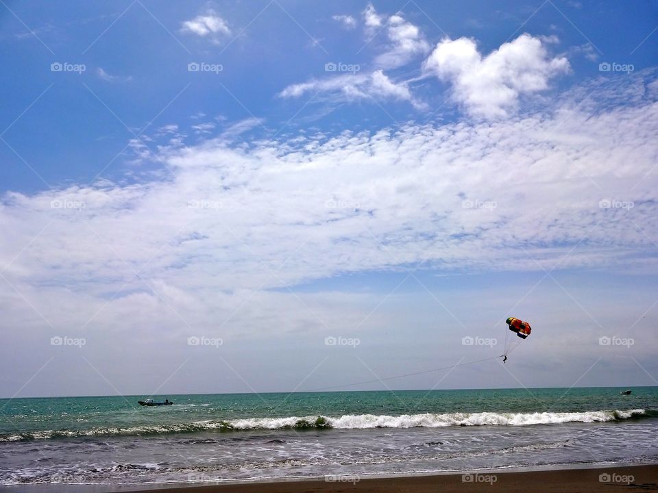 Parasailing in Ecuador