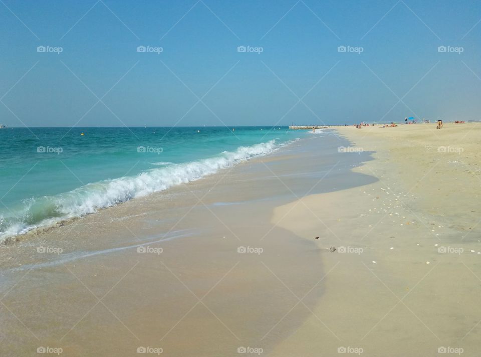 beautiful kite beach in Dubai