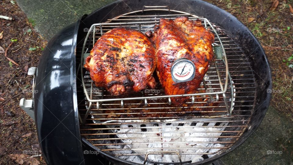 BBQ Turkey Breasts. Barbaqued Tastey Turkey