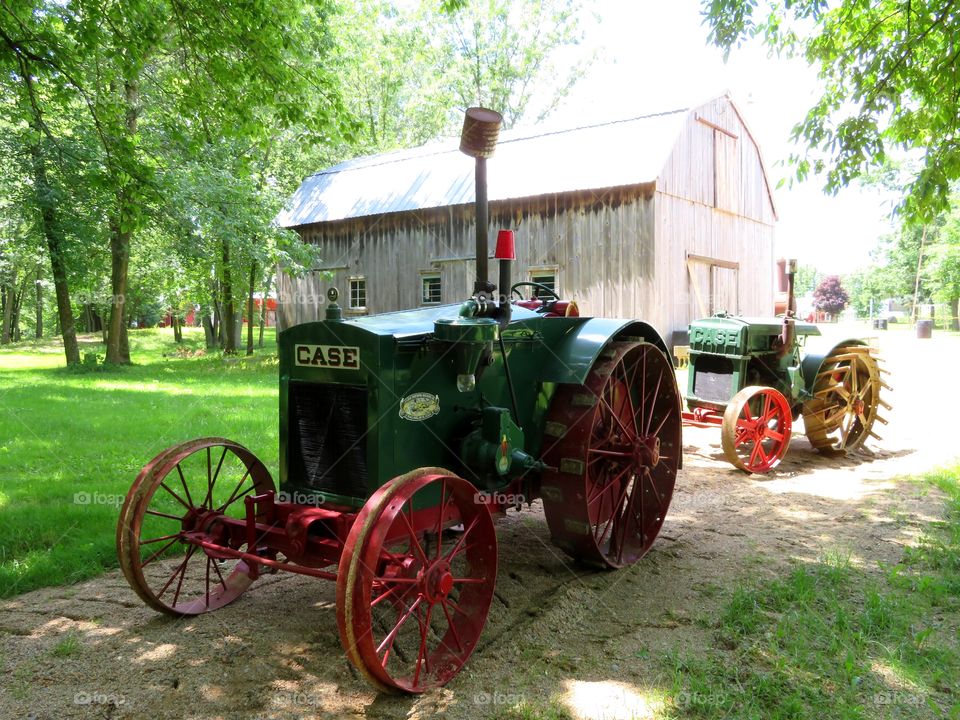 Antique J. I. Case Tractors