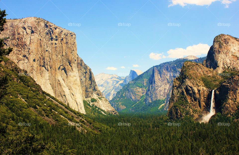 Scenic view of yosemite national park