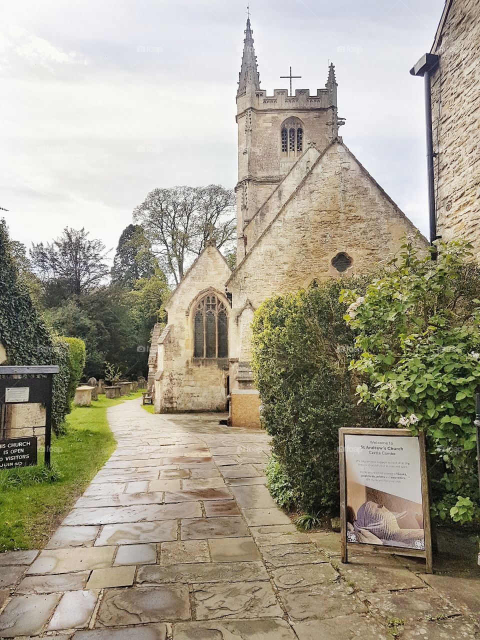Ancient church of Castle Combe Village