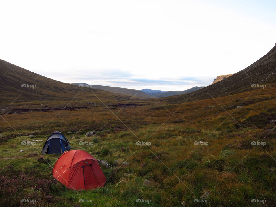 scotland mountains camping valley by FrankTheDog