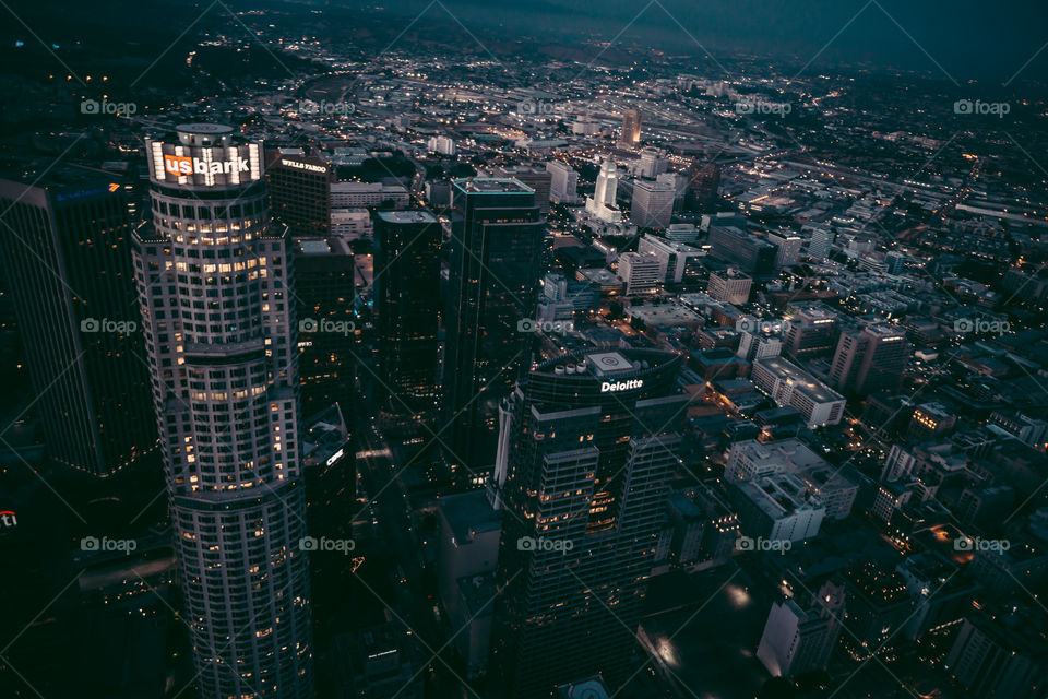 Downtown Los Angeles from way up