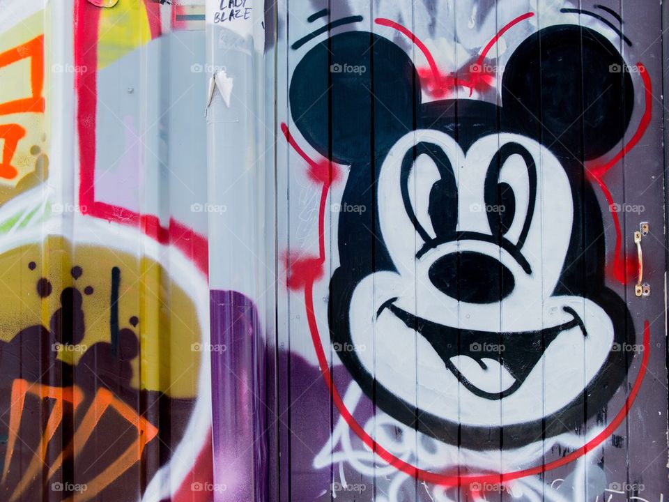 Mickey on the wall