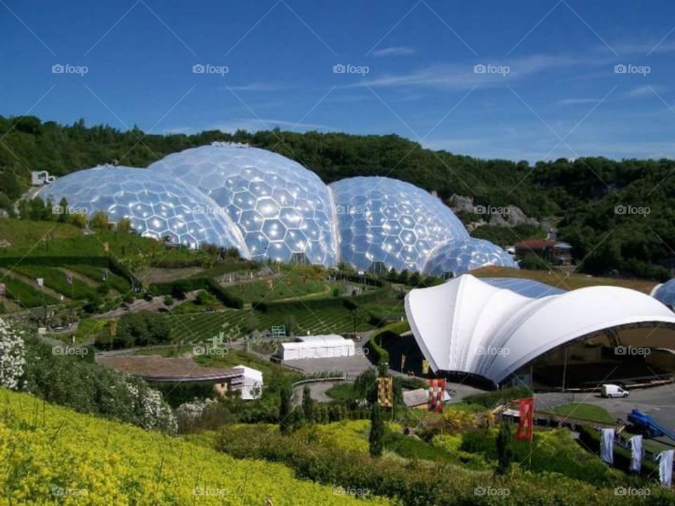 the Eden project in Cornwall