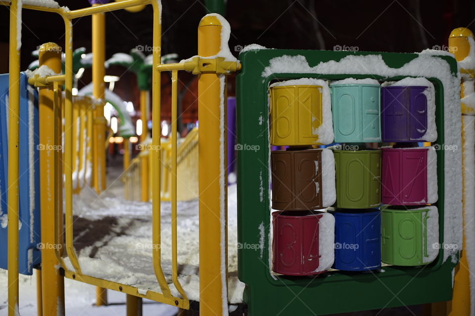 Colored Snow park 