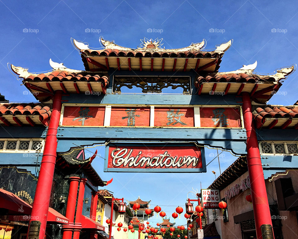 China Town entry way in LA