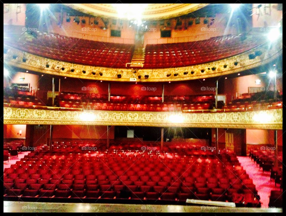 Theatre Auditorium. Interior shot of Wolverhampton Grand Theatre