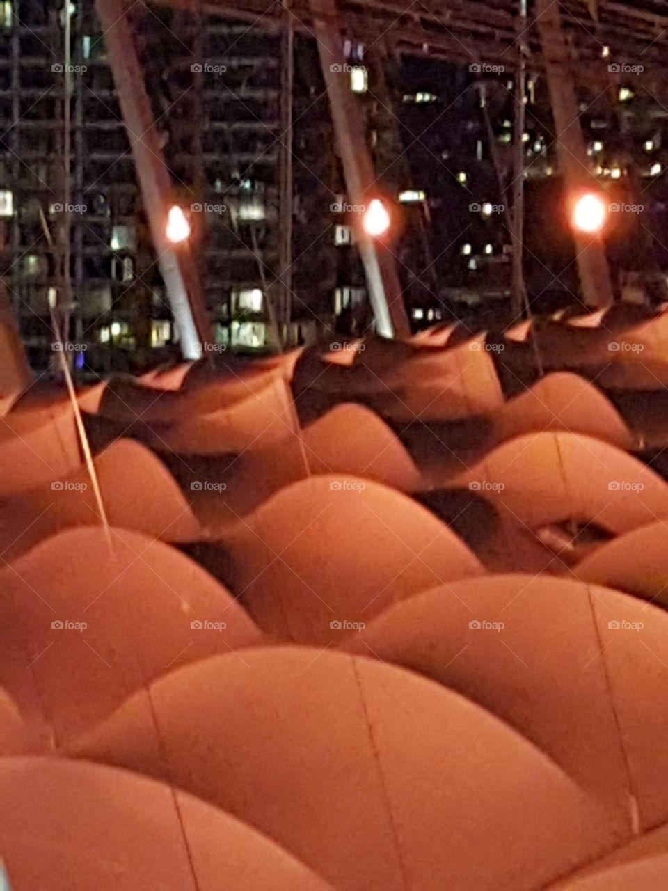 up close on BC Place roof