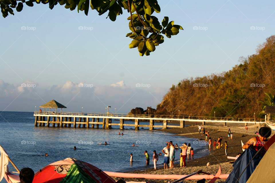 View from the side of the beach!