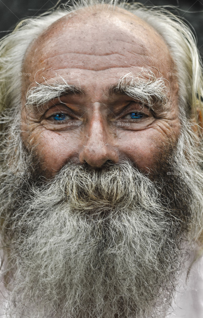 Portrait of a Indian senior man