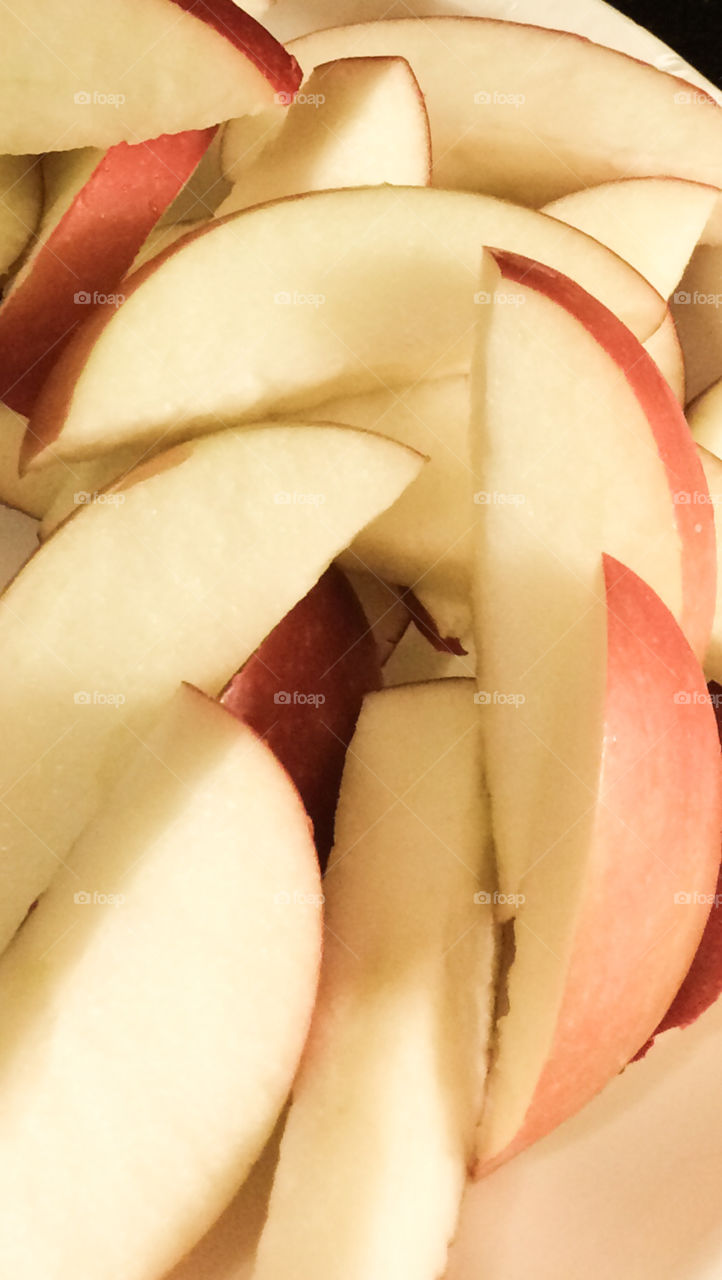 Apples. Apple slices