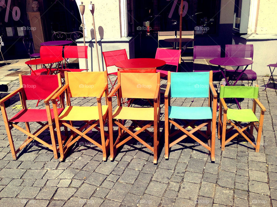 colors colours five chairs by lexlebeur