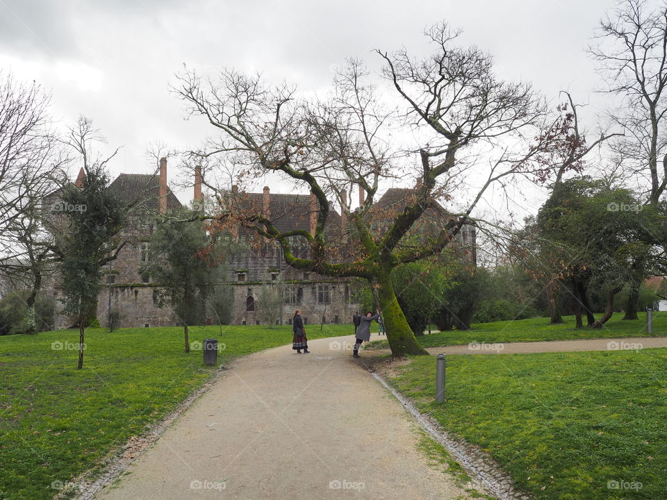 Perk. Footpath. Tree. Castle. People