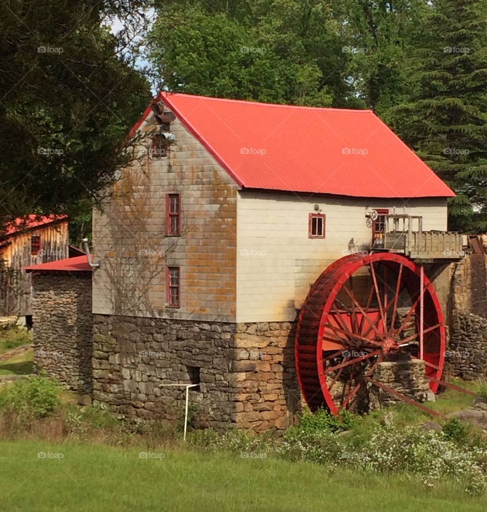 The old mill of Guilford outside of Greensborro North Carolina